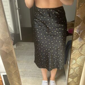 Abercrombie Floral Black Skirt